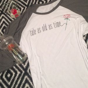 🌹 Tale as old as time tee w/ 3/4 sleeves